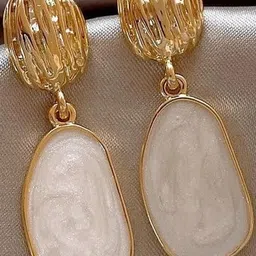 Anouk Gold-Plated Korean Geometric Shaped Drop Earrings-image-81