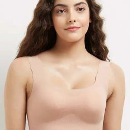 Gococi Padded Non-wired Full Cup Everyday Wear Full coverage T-Shirt Bra - Beige-picture-10