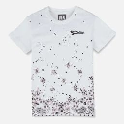 Gini & Jony Boys White Printed T-Shirt-image-74
