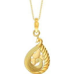 Joyalukkas 22k Yellow Gold Dewdrop Blossom Pendant-image-65