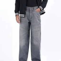 Rare Rabbit Grey Comfort Fit Solid Jeans-image-49