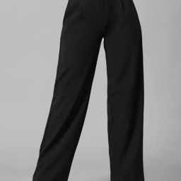 Kotty Black Regular Fit High Rise Trousers-picture-4