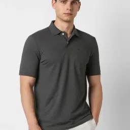 Van Heusen Grey Regular Fit Polo T-Shirt-picture-40
