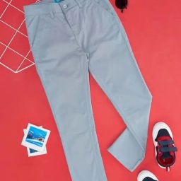 YU by Pantaloons Boys Blue Cotton Regular Fit Trousers-image-7