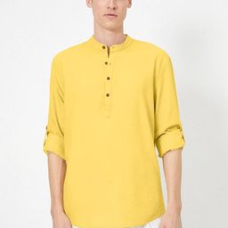 Fifth U Men Yellow Kurta-picture-15
