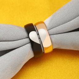 Peora Black-Rose Gold Gifting Engagement Wedding Couple Love Bands Rings-image-17