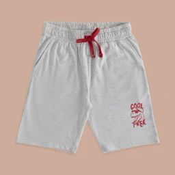 Pantaloons Junior Grey Cotton Printed Shorts-image-12