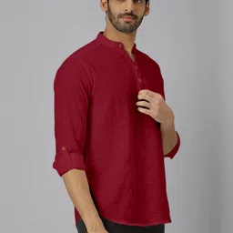 SHOPYCLICK Men Solid Regular Kurta image 2