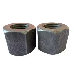 B K JAGAN & CO Size 25.4 mm (1 Inch) Hex Nut Steel Black (Set of 2) image 2