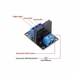 5V 1 Channel Solid State Relay 1 Channel 5V Relay Module Solid State High Level SSR DC Control 250V 2A with Resistive Fuse - RS45255V 1 Channel Solid State Relay 1 Channel 5V Relay Module Solid State High Level SSR DC Control 250V 2A with Resistive Fuse - RS4525 image 3