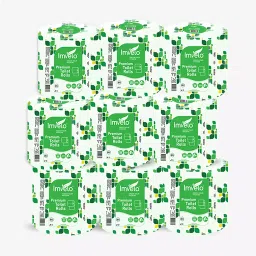 Imvelo 3 Ply Toilet Tissue Paper Roll 9 Rolls 250 Pulls Per Roll Printed Soft Tissue, OBA Free-picture-14