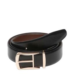Teakwood Leathers Black & Brown Leather Reversible Belt for Men-18