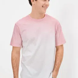 American Eagle Outfitters Pink Cotton Regular Fit Tie - Dye T-Shirt-picture-39