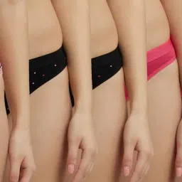 Jockey Pink & Green Bikini Panty - Pack of 2 (Colors & Prints May Vary)-picture-36
