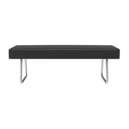 Godrej Interio Grayson Black Metal 2 Seater Dining Bench-11