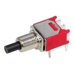 MULTICOMP PRO Standard Pushbutton Switches SWITCH, SPST, OFF-MOM, R/A, MC8MS9P1B06M6RES-10