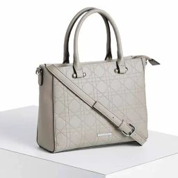 Forever Glam by Pantaloons Grey Medium Satchel Handbag-47