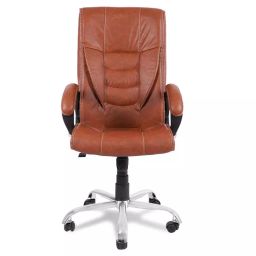 Ergonomica Light Brown Leatherette Atento High Back Office Executive Chair-picture-19