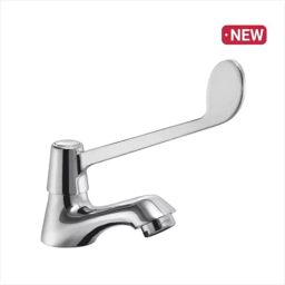 PLUMBER NECTAR Wall Mounted Chrome Finish Pillar Cock Elbow Action, NEC-1121-25