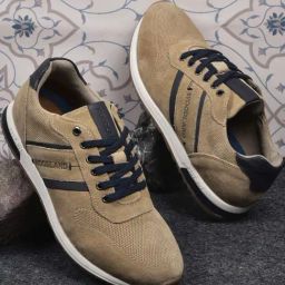 Woodland Men's Khaki Casual Sneakers-image-27