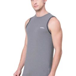 Van Heusen Performance Regular Fit Swift Dry Odour Shield Solid Vest - Grey image 3