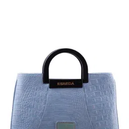 Esbeda Blue Textured Handbag-29
