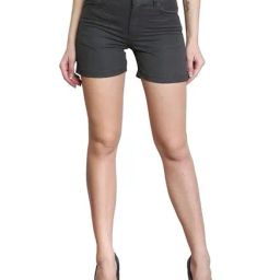 Westwood Grey Striped Cotton Shorts-image-65