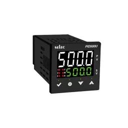 Selec Temperature Controller 7 Segment LED Dual Display 90 to 270 V AC/DC Panel Mount, TC244CX image 1