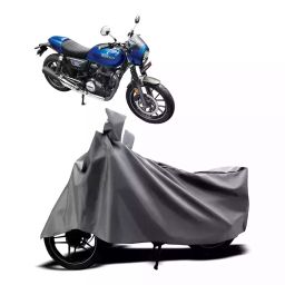 Auto Pearl Two Wheeler Cover with Bag for Honda CB350RS, Silver-image-55