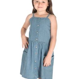 Cherry Crumble By Nitt Hyman Kids Blue Solid Dress-image-51