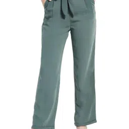 METTLE Green Cotton Trousers-image-53