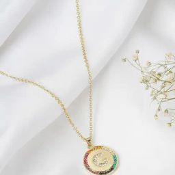 Joker & Witch Golden Starlet Alphabet G Necklace-11