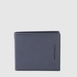 THe VerTicaL Men Textured Leather Two Fold Wallet-10