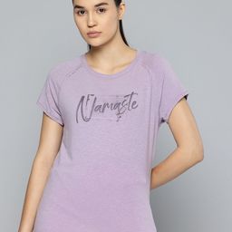 KIMJALY By Decathlon Typography Printed Yoga T-shirt-image-22