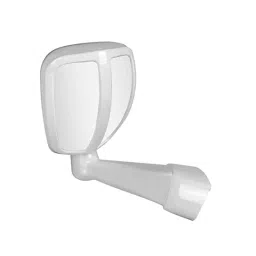 AllExtreme EXWSM1W White Car Bonnet Front Fender Mirror for Toyota Fortuner and Innova-40
