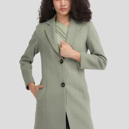 Plagg Women Notched Lapel Overcoat-image-3