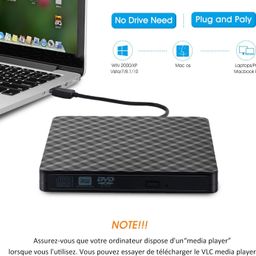 generic ULTRABYTES 8X Ultra Thin CD DVD Reader USB 3.0, Ultra Slim Portable DVD Drive, CD ROM Player and +/-RW Burner for Windows and Mac OS, MacBook Pro/Laptop/PC image 4