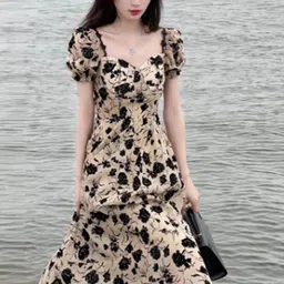 StyleCast Floral Printed Fit & Flare Midi Dress-picture-56