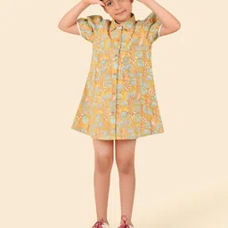 Fabindia Tropical Print A-Line Mini Dress-picture-24