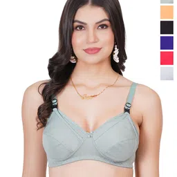Liigne Women Pack of 6 Full Coverage Non Padded Maternity Bra-picture-20