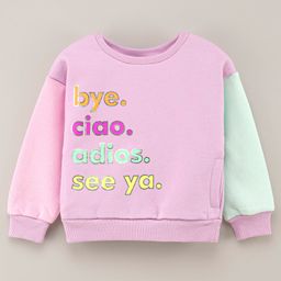Vitamins Full Sleeves Sweatshirt Text Print - Purple-image-40