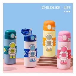 AKN TOYS Astronaut Theme Hot and Cold Water Bottle for Kids Insulated  Bottle Kids Water Bottle Double Walled Vacuum Insulated Stainless Steel Bottle - 500 ML (Color May Vary)-image-59