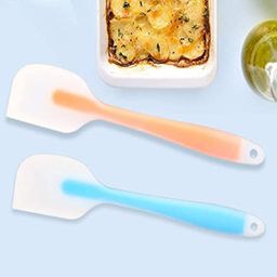 Evafly Silicone Spatula Set with Basting Brush Non-Stick & Heat Resistant Food Grade Safe Assorted Colour - Pack of 2-0