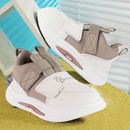 PASSION PETALS Colour Blocked Slip On Shoes - Brown & White-image-78