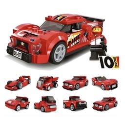 NEGOCIO 217 Pcs Transforming Blocks, Mini Car, Building Toy, Birthday Gift, for Kids, Elementary School Students, Educational Toys- Pack of 1- Color May Vary-picture-36