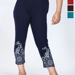 BAESD Girls Printed Cotton Capris Pack Of 4-image-17