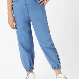 Nauti Nati Girls Pencil Skinny Fit Embellished Stretchable Jeans-image-61