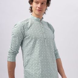 Anouk Men Printed Thread Work Kurta image 5