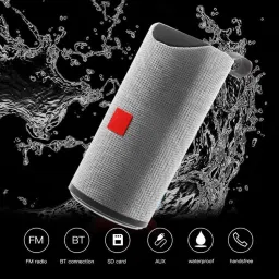 Techobucks 100% ExclusiveSuper Deep 3D Bass Splashproof DJ Sound Wireless Portable Speaker TF/FM/AUX/Bluetooth Support 10 W Bluetooth Speaker image 3