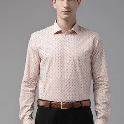 Park Avenue Slim Fit Printed Pure Cotton Formal Shirt-picture-34